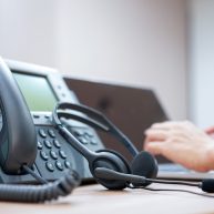 headset with blurred call